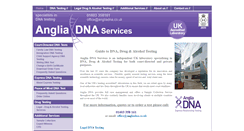 Desktop Screenshot of angliadna.co.uk